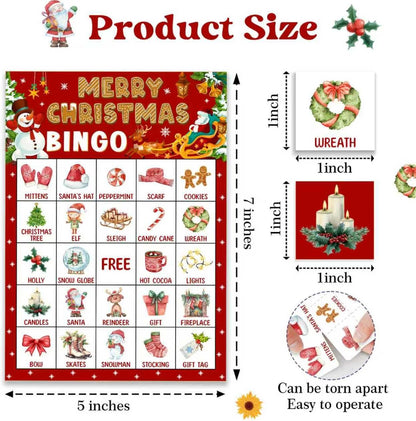 Pink Bow Baby Shower Bingo Games, 24 Player Pink Bingo Cards for Baby Shower, Gender Reveal Party Games Favors Supplies Decorations