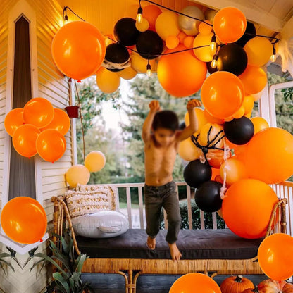 110pcs Black Balloon 12 inch, Black Latex Balloons for Birthday Party Baby Shower Wedding(with 2 Ribbons). - Colors B