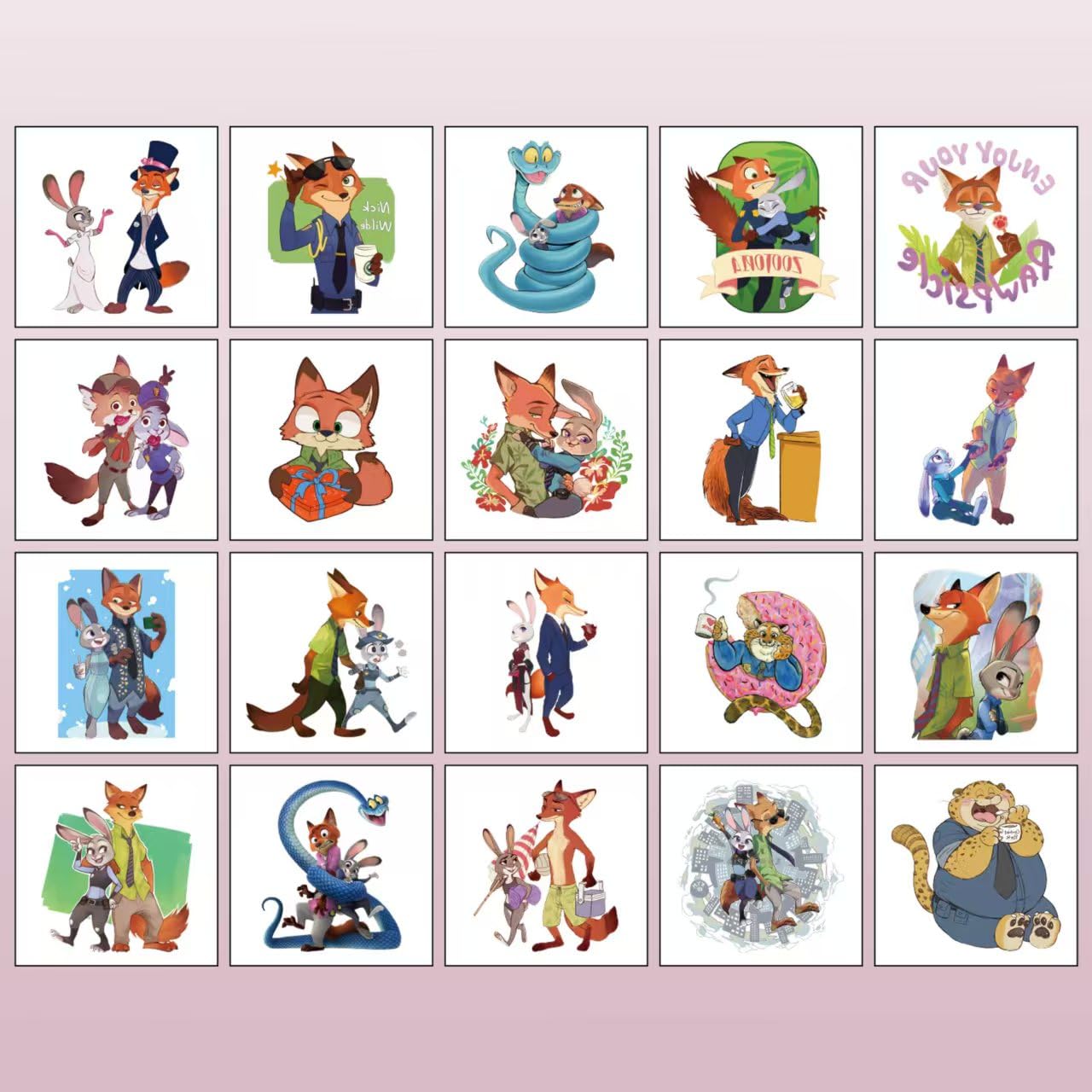 20 Sheets Cute Pokemon Temporary Tattoos for Adult, Cool Cartoon Decoration Sticker Gifts for Teen Activity Prizes Carnival Christmas Rewards