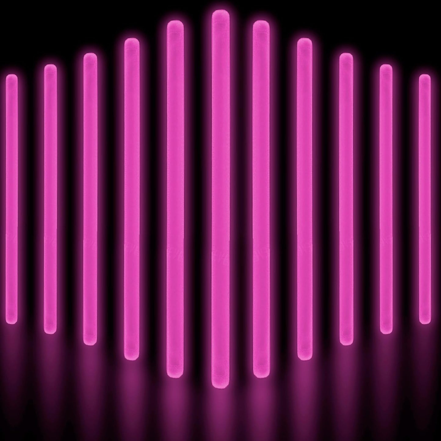 Glow Fever Glow Sticks Bulk Party Pack - 10" Large Glow Sticks - Neon Accessories Light Sticks Glow in The Dark Party Supplies for Concert, Wedding, & Birthday by Party Dragon - Red, 50 ct