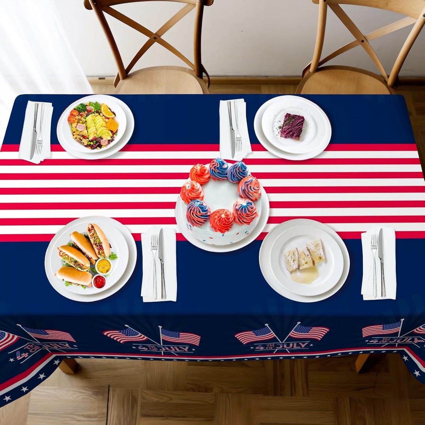 Childom 1 Pack Fourth of July Coloring Tablecloth for Kids,4th of July Crafts for Kids 30"x72" Giant Coloring Poster Table Cloth,Large Paper Poster Crafts Party Activities,4th of July Paper Tablecloth