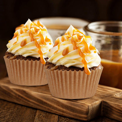 Caperci 500 Count Mini Cupcake Liners White Muffin Liners Greaseproof No Smell Small Cupcake Wrappers Baking Cups