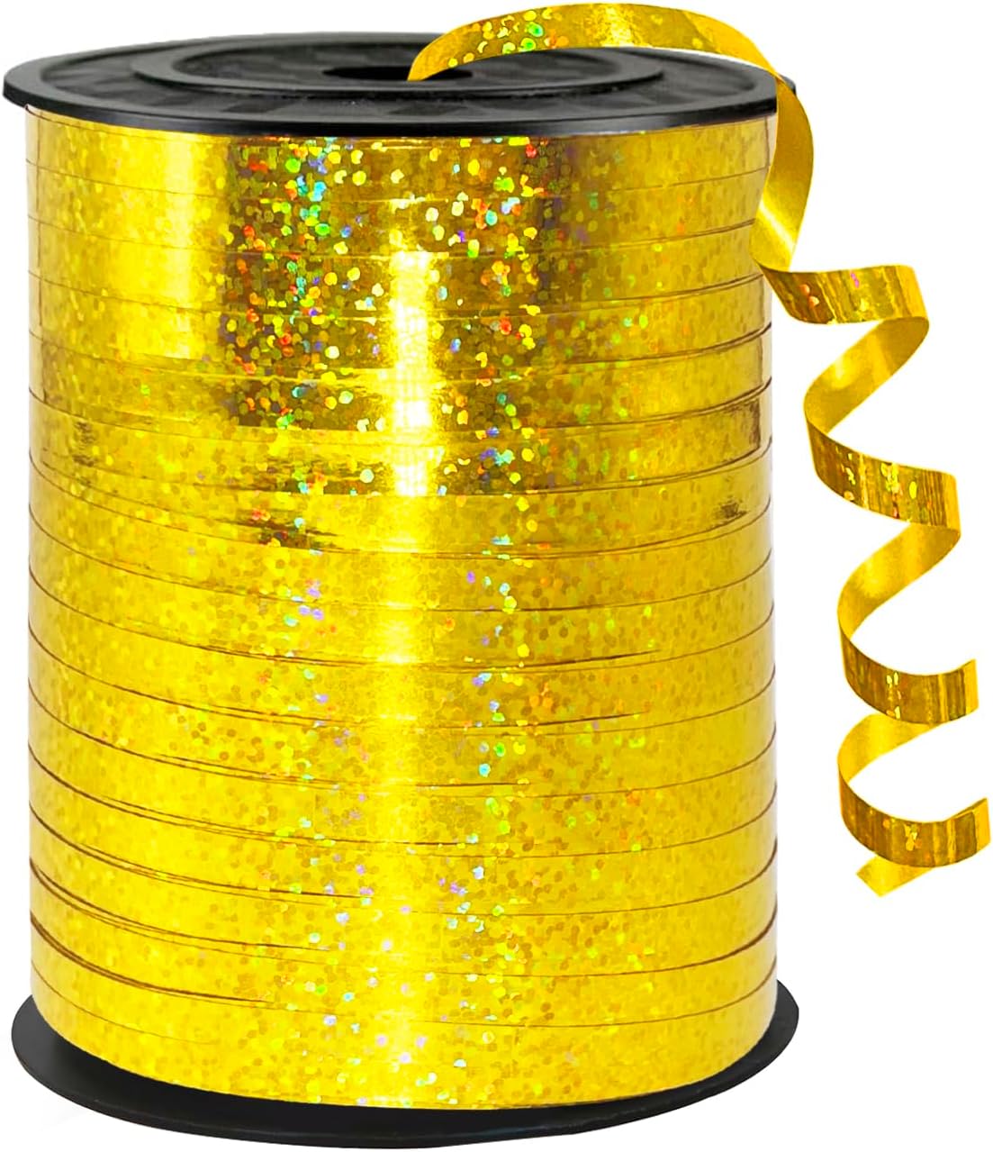 Rainbow Curling Ribbon, 500 Yard Metallic Shiny Curling Ribbon, 1/5" for Presents, Balloons, Parties & Festivals