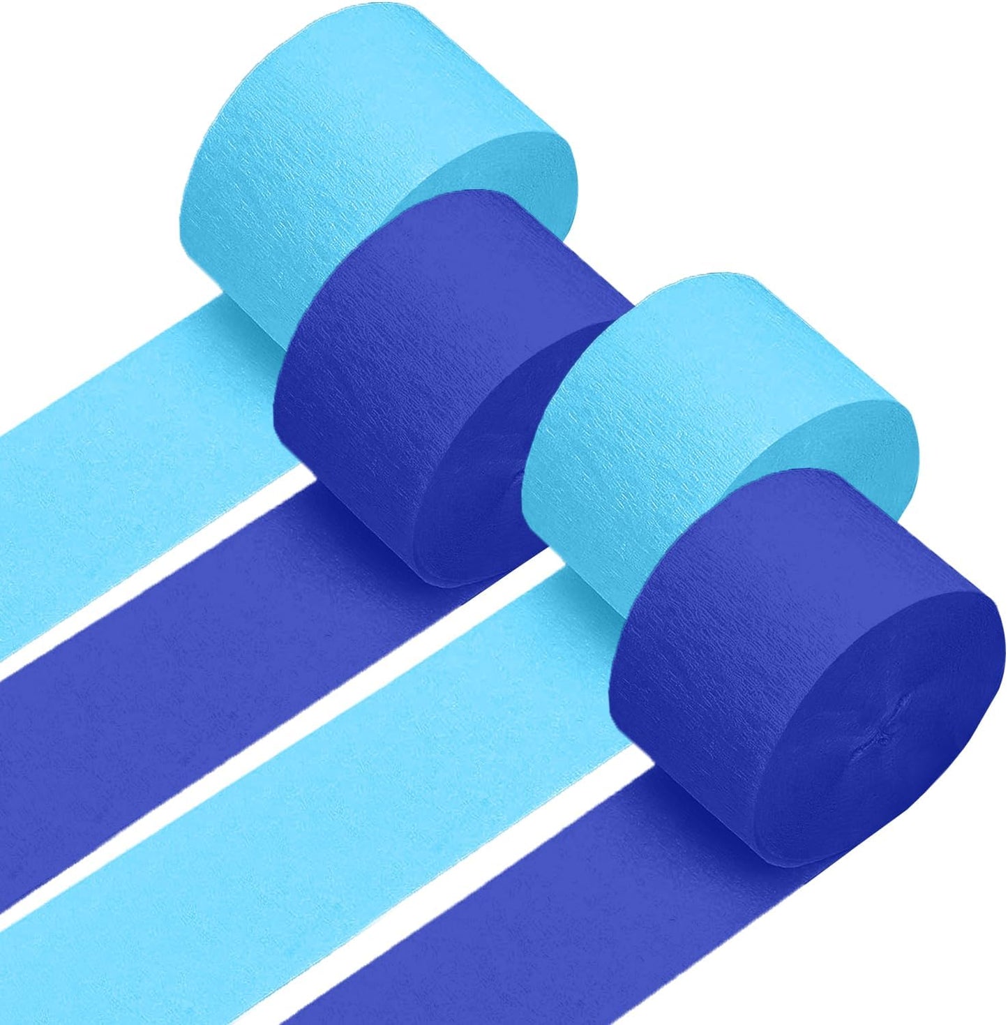 4 Crepe Paper Streamers Rolls, 328ft Pack of Red and White Crepe Paper for Birthday Baby Shower Wedding Christmas Valentines Day Party Decorations (1.8 inch x 82 ft/Roll)
