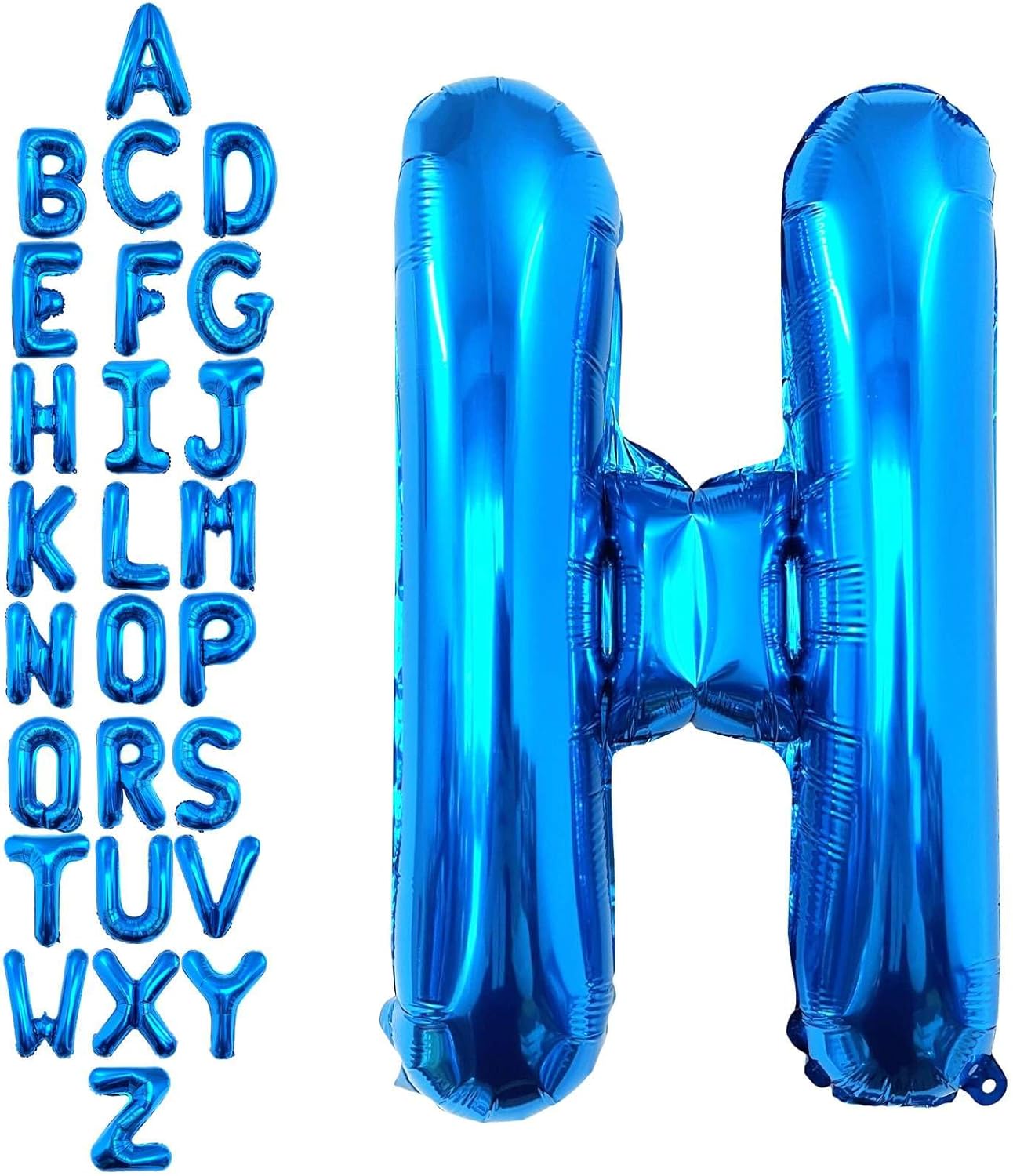 40 Inch Blue Letter A Balloons, DIY Phrase Foil Alphabet Letter A Balloons DIY Word A Banner for Birthday Anniversary Celebration Graduation Party Supplies Decoration
