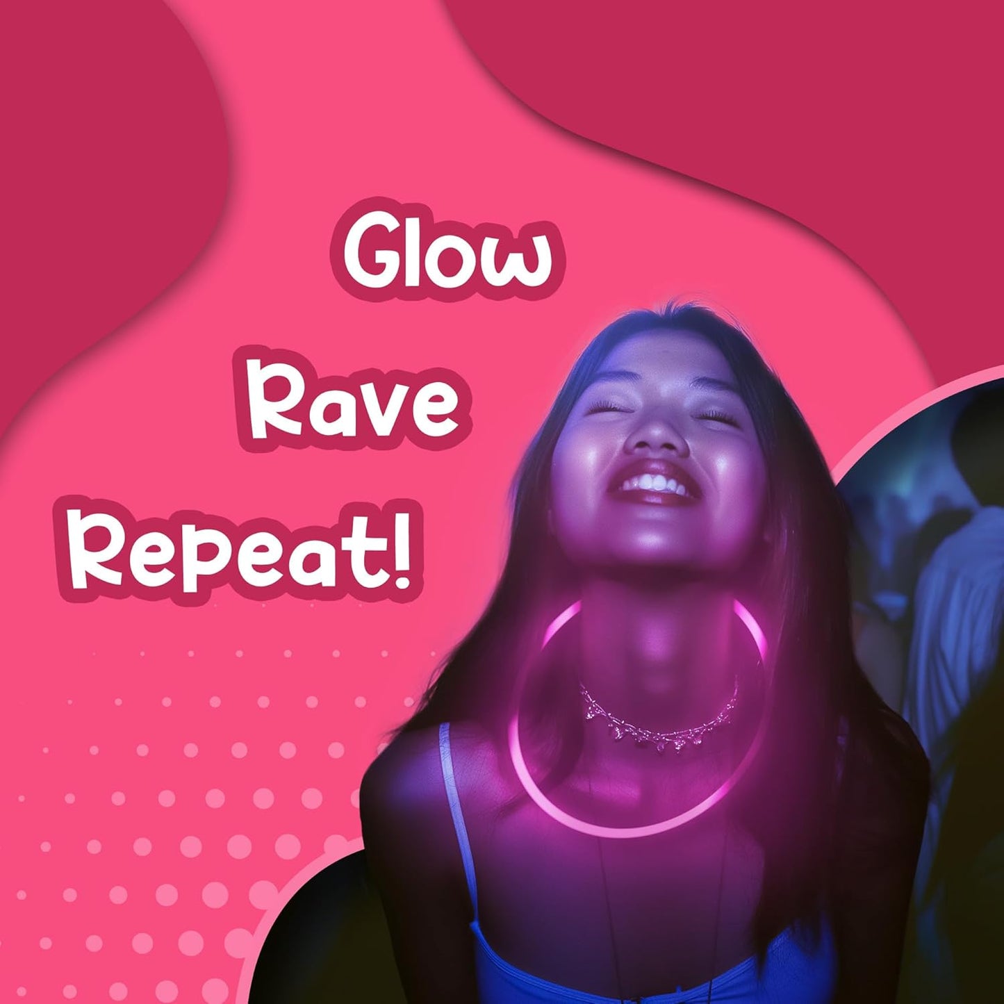 Windy City Novelties 22” Glow Stick Necklaces – 50 Pack for Summer Parties, Camping & July 4th Celebrations (Purple)