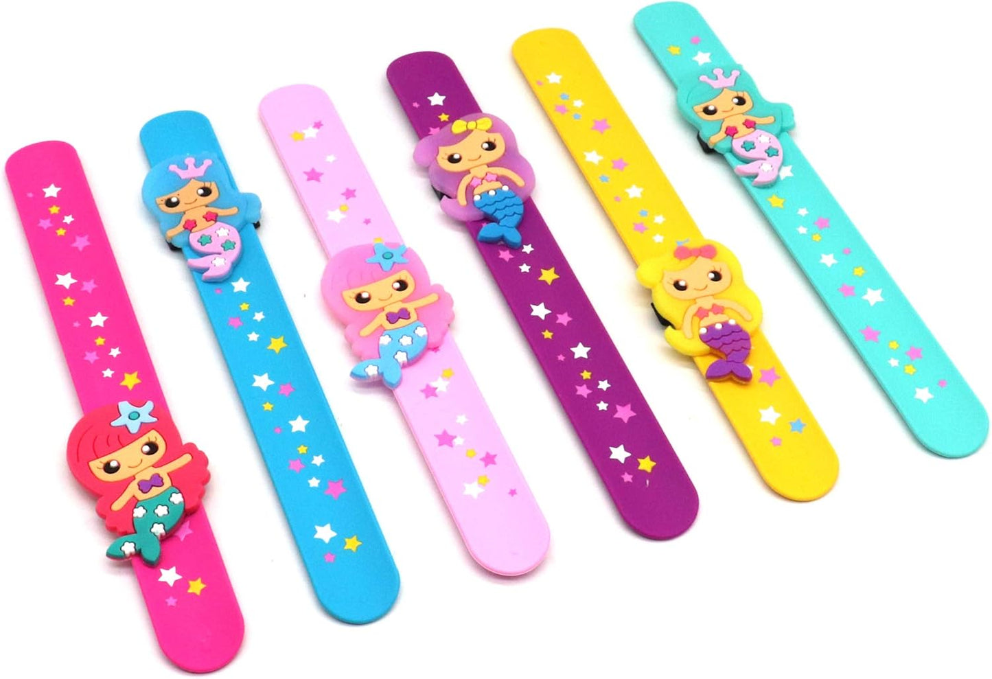Cat Slap Bracelets for party- Silicone Wristbands Adjustable Party Favors, Classroom Prizes, Carnival Games - Birthday Gifts for Adults(6Pack)-LOCHSOEL