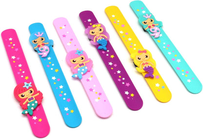 Cat Slap Bracelets for party- Silicone Wristbands Adjustable Party Favors, Classroom Prizes, Carnival Games - Birthday Gifts for Adults(6Pack)-LOCHSOEL
