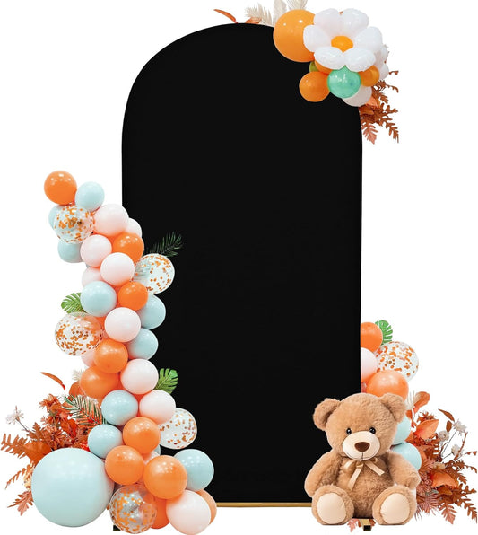 3-Piece Arch Cover Bundle – 7.2FT, 6.6FT & 6FT Stretch Spandex Backdrop Set – Wedding, Birthday & Photo Booth Arch Covers for Every Event