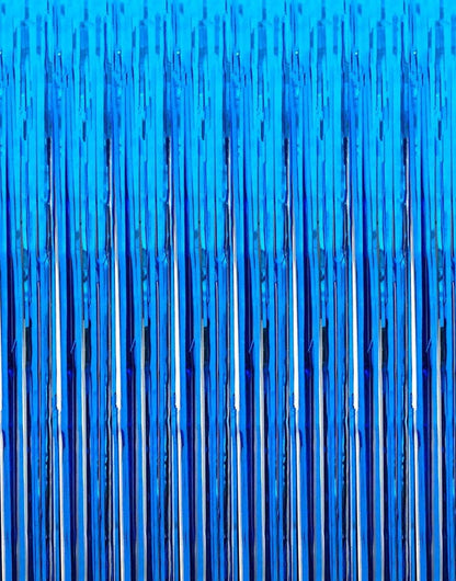 i-CHONY 2 Pcs 3.2ft x 8.2ft Champagne Gold Metallic Tinsel Foil Fringe Curtains Photo Booth Backdrop for Baby Shower Birthday Wedding Holiday Celebration Bachelorette Party Decorations