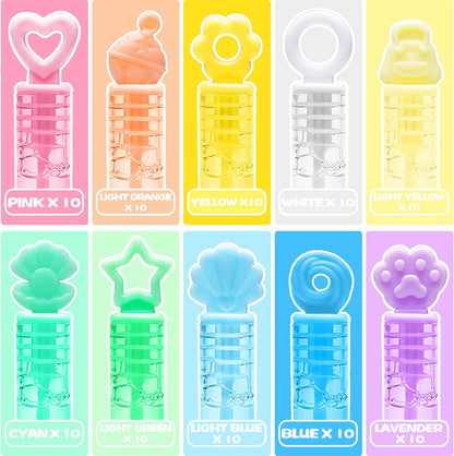 Bubble Party Favors for Kid, 30 Pack Mini Bubbles Bulk with Gift Box, Pastel Bubble Wand Sticks Toy for Party Supplies, Birthday, Wedding Decorations, Goody Bag Fillers Stuffers, Carnival Prizes