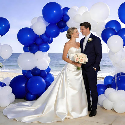 110pcs Black Balloon 12 inch, Black Latex Balloons for Birthday Party Baby Shower Wedding(with 2 Ribbons). - Colors B