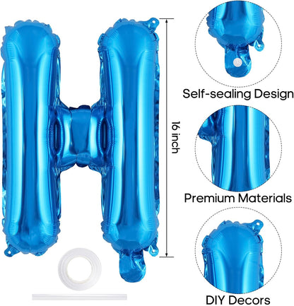 Happy Birthday Balloons Banner, Foil Balloon Personalized Name Letters Balloons Sign Birthday Party Decorations for Women Men Boys Girls Cream