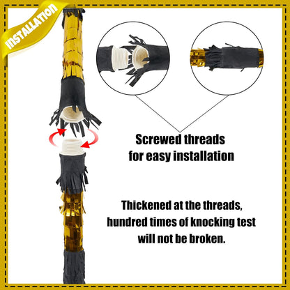 PCFING 30 Inch Piñata Stick Kit Blue Very Sturdy Will Not Break, Suitable for Boys Girls Adults Can Have Fun at Any Party