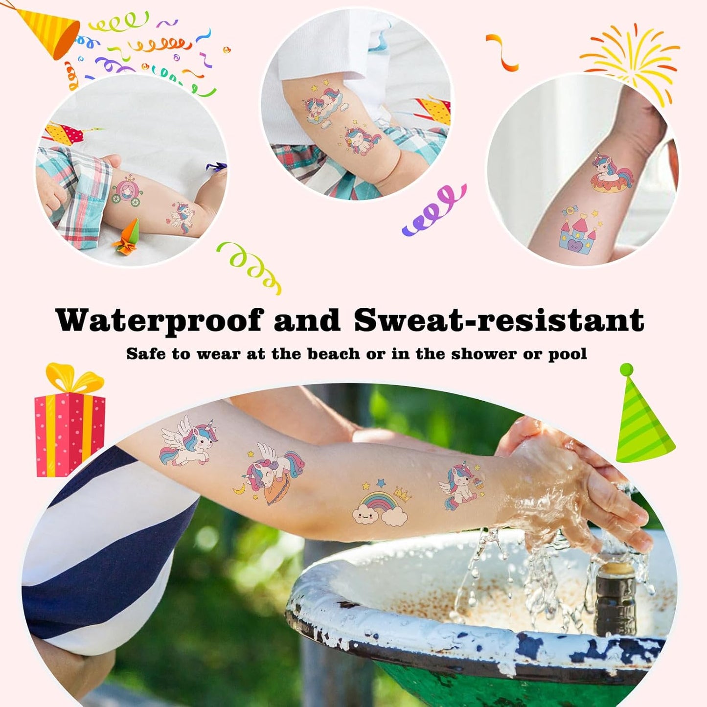 104 PCS Monster Truck Temporary Tattoos for Kids Party Supplies, Individually Wrapped Monster Truck Fake Tattoos Temp Tattoo Stickers for Boys Girls Birthday Party Favors Decorations Activities