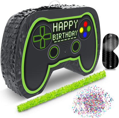 Jergrim Blue Monster Truck Piñata, Small 4 Piece Set, perfect for Kids Birthday Parties, Race Car Party Supplies fits piñata candy and party favors (17”X11”) Durable!