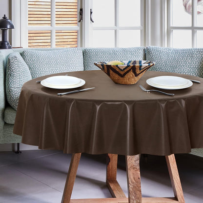 sancua Clear Plastic 100% Waterproof Tablecloth - 54 x 78 Inch - Vinyl PVC Rectangle Table Cloth Protector Oil Spill Proof Wipe Clean Table Cover for Dining Tables, Parties & Camping, Crystal Clear