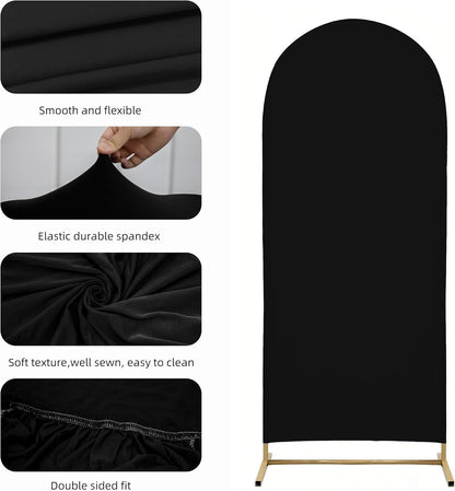 3-Piece Arch Cover Bundle – 7.2FT, 6.6FT & 6FT Stretch Spandex Backdrop Set – Wedding, Birthday & Photo Booth Arch Covers for Every Event