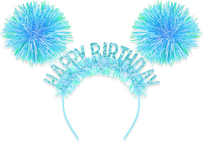 CAVETEE Happy Birthday Crown and Tiara for Women & Girls Party Decorations Gifts