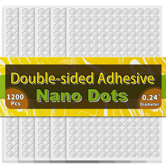 Piteno® 350Pcs Double Sided Adhesive Dots, 0.8" Clear Removable Sticky Adhesive Mounting Putty, Waterproof No Trace Dots Adhesive Putty for Poster Picture Festival Decoration Museum (20mm)