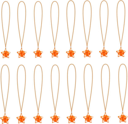 16 Pack Light Up Necklaces Flashing Star Bead Necklaces Glow In The Dark Party Supplies for Weddings Birthday Valentines Mardi Gras July 4th Halloween Christmas