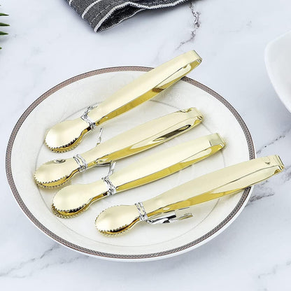 MSY BIGSUNNY Durable Stainless Steel Ice Tongs, 7 inch Sugar Cube Serving Tongs, Set of 2