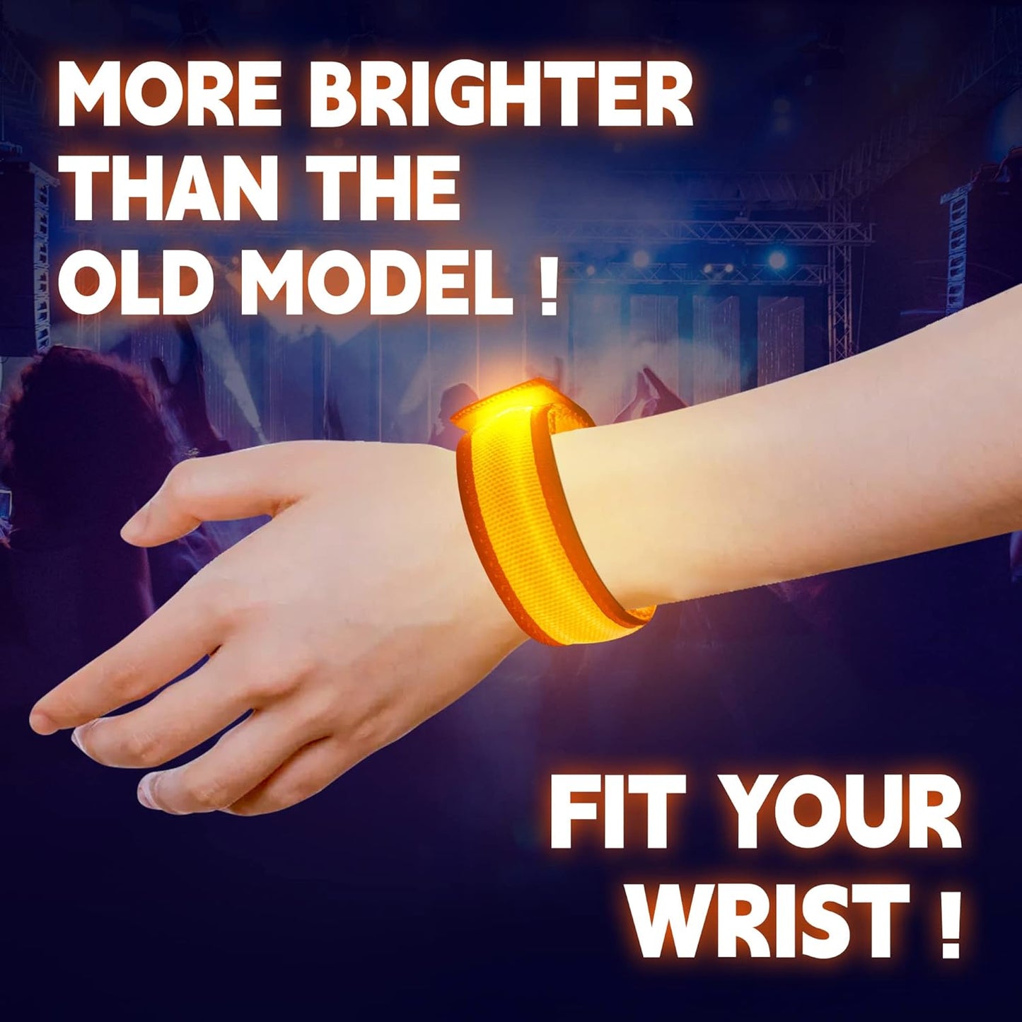 KIRALUMI 8 PCS LED Glow Bracelets, Light Up Bracelets for Kids Adults - Christmas Glow in The Dark Party Bracelets Favors Supplies for Concerts, Festivals, Game Prizes, Sports, Rave Accessories.