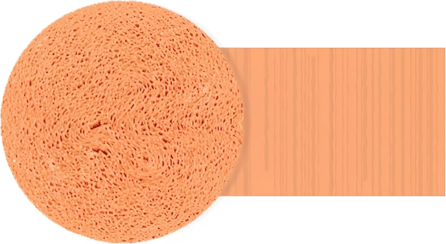 Peach Crepe Paper Roll - 81' - Premium Quality, Shrink Wrapped - Perfect for Crafts, Decorations & Events