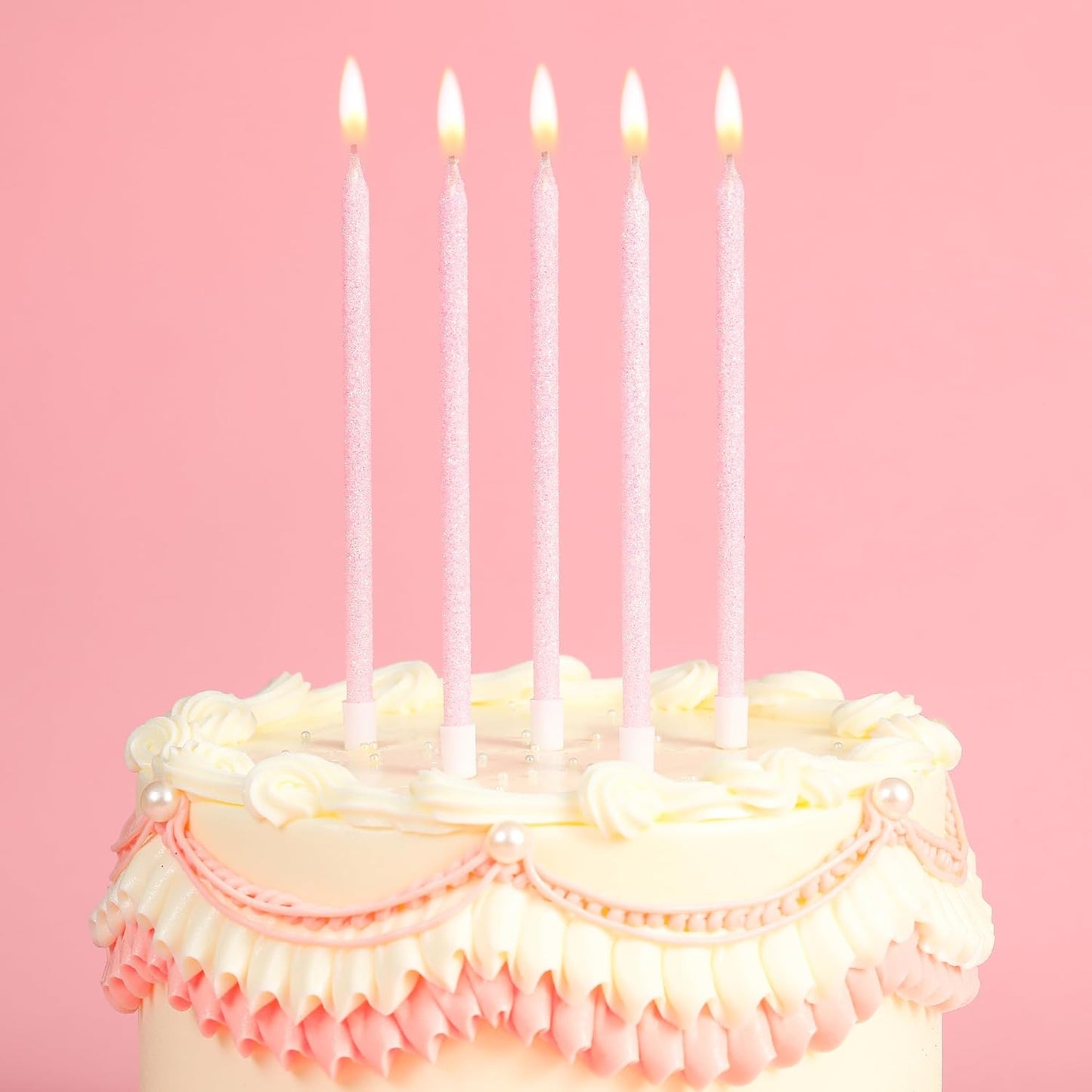 PHD CAKE Champagne Gold Long Thin Metallic Birthday Candles, Cake Candles, Birthday Parties, Wedding Decorations, Party Candles