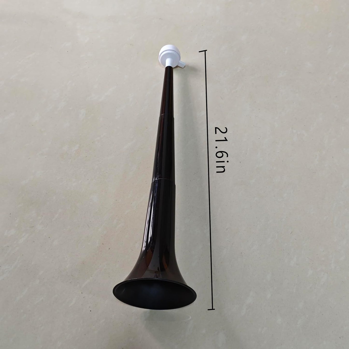Black Party Noisemaker Horn, Plastic Celebration Blowout Whistle, New Year's Eve and Party Accessory