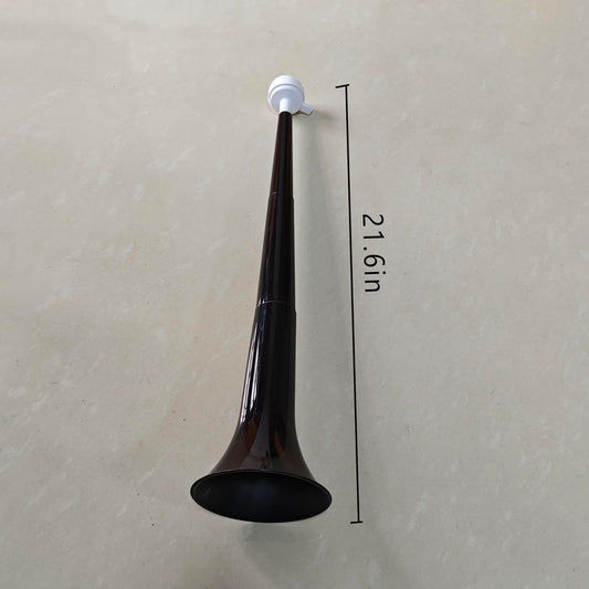 Black Party Noisemaker Horn, Plastic Celebration Blowout Whistle, New Year's Eve and Party Accessory