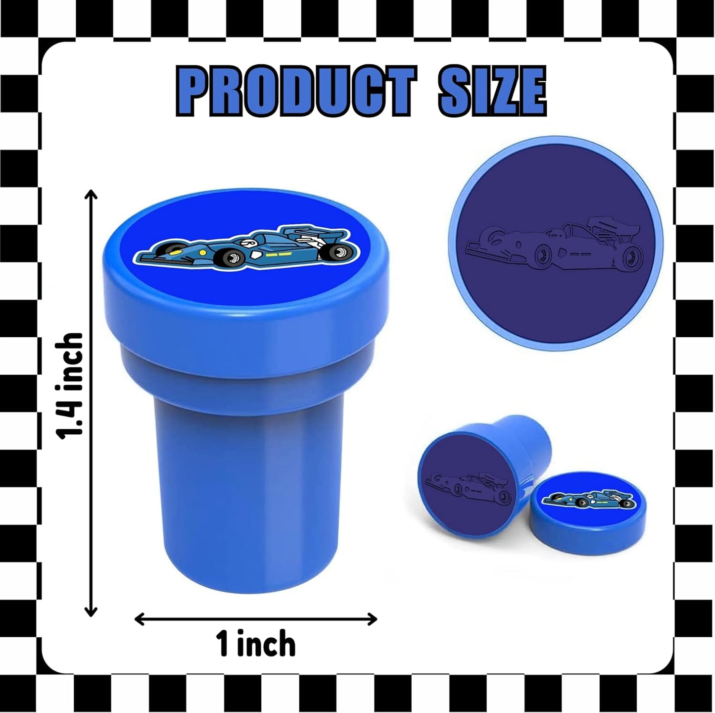 Car and Truck Stamps for Kids, Themed Car and Truck Birthday Party Favors Decorations Supplies Car and Truck 12PCS Self-Inking Stampers Classroom Gifts Cute for Boys Girls Rewards Birthday Party Gifts