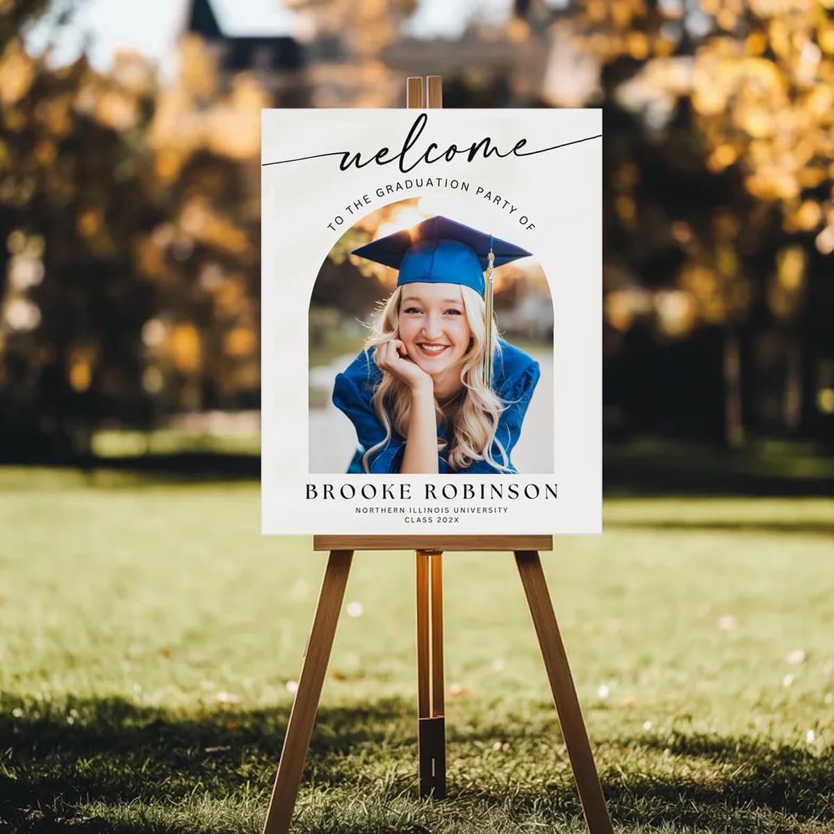 Graduation Party Welcome Sign, Photo Graduation Poster, Graduation Decorations, Grad Party Sign, Grad Welcome Sign, Graduation gift for best friend, Graduation gift for daughter, sister, brother - 1
