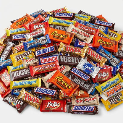 CANDYMAN 4 lb Assorted Chocolate Candy Variety Pack, Bulk Chocolate Individually Wrapped, Candy & Holiday Treats, Father's Day, Ship with Ice