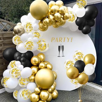 Gold Confetti Balloons, 50 Pcs 12 Inch, Glitter Gold Confetti Party Balloons, Party Decorations, Birthday Wedding Baby Shower Party Balloons Decorations