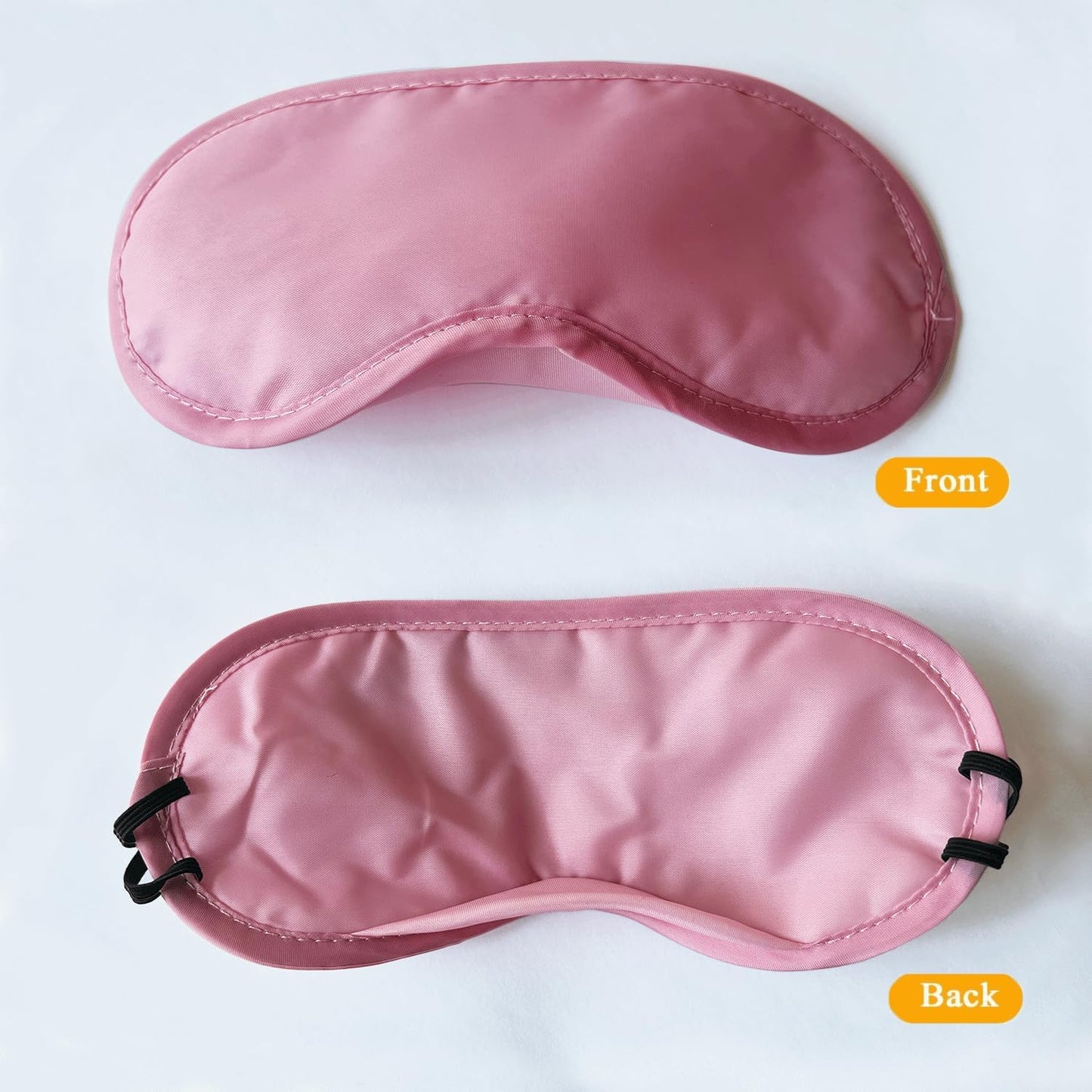6 Pack Blindfold Eye Mask Cover Sleep Mask for Party Games Travel Sleep Team Build Party Supply with Adjustable Strap for Women Men Kids, Black