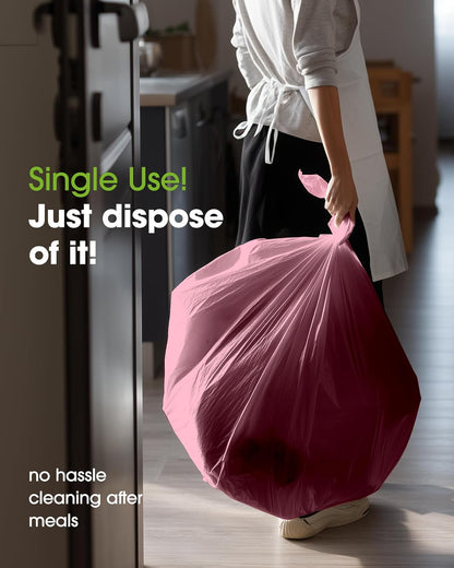 Pureegg Plastic Table Cloth Disposable 8 Pack, 54 x 108 Inch Table Cloths, Party, Picnic, Wedding, Decorative Tablecloths, Rectangle, White Plastic Cover, Leakproof & Sturdy, White