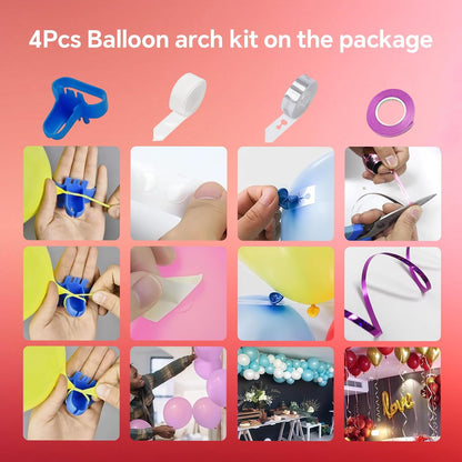 Electric Balloon Pump,110V 600W Portable Dual Nozzles Balloon Pump,Air Pump Balloon Blower for Party Decorations with Tying Tool