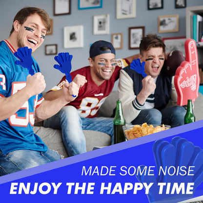 20 Pcs Hand Clappers Noisemakers 7.5 Inch Clappers Noisemakers Plastic Hand Clappers for Birthdays Game Football Sporting Events Cheers Supplies Dance Basketball Football Noisemakers(Purple)