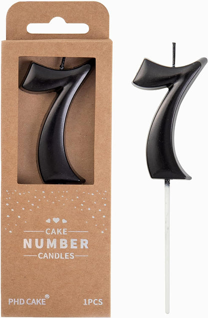 PHD CAKE 2.76 Inch Elegant Gold 1 Number Birthday Candles, Gold Number Candles, Cake Number Candles, Party Celebration
