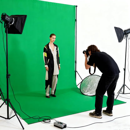 Black Backdrop for Photography Durable Fabric Background Photo Backdrop Video Photography Studio (5x7ft, Black)