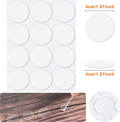 Zonon 1000 Pcs Double Sided Adhesive Dots Clear Glue Point Tape Stickers Balloon Glue Round Mini No Traces Adhesive Sticker Dot Sticker for Classroom Decor Craft DIY Office (0.24 Inch/ 6 mm)