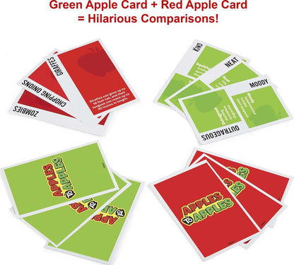 Mattel Games Apples to Apples Junior, The Game of Crazy Comparisons, Board Game with 504 Cards, Family Party Game Especially for Kids, Gift for Kid, Teen & Family Game Night Ages 9 Years & Older
