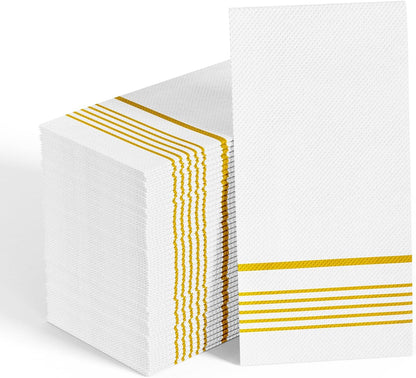 200 Pack Paper Dinner Napkins, Absorbent Paper Napkins, Premium Quality Guest Towels, 2-Ply Disposable Hand Towels for Thanksgiving, Kitchen, Events, Parties or Events