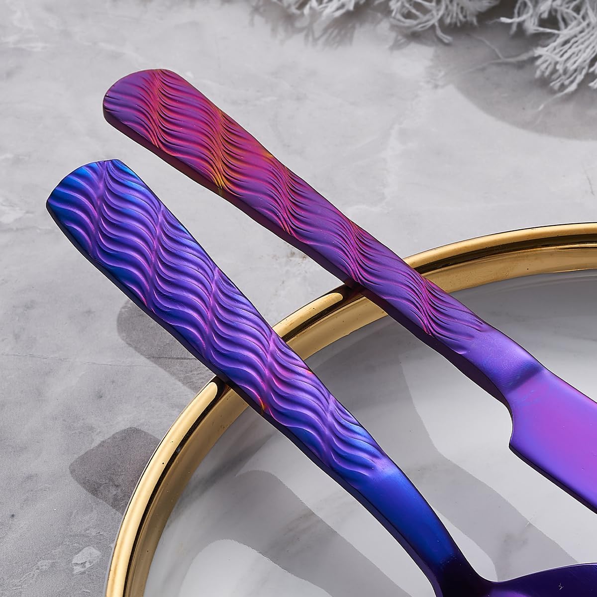 Rainbow Cake Cutting Set, Stainless Steel Cake Knife and Server, Cake Pie Cutter Set for Wedding, Birthday, Party