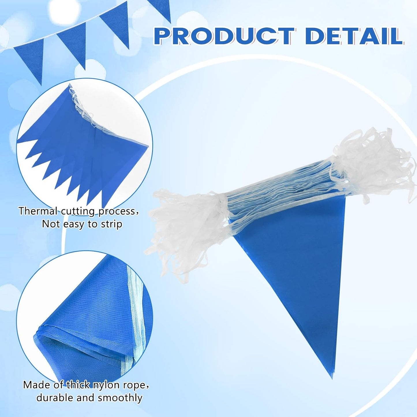 Hahafelt 100 Feet Pennant Banners Flags 75 Solid String Triangle Flags for Grand Opening, Carnival Theme Birthday Party Decoration Outdoor Events Classroom Decoration(Pink)