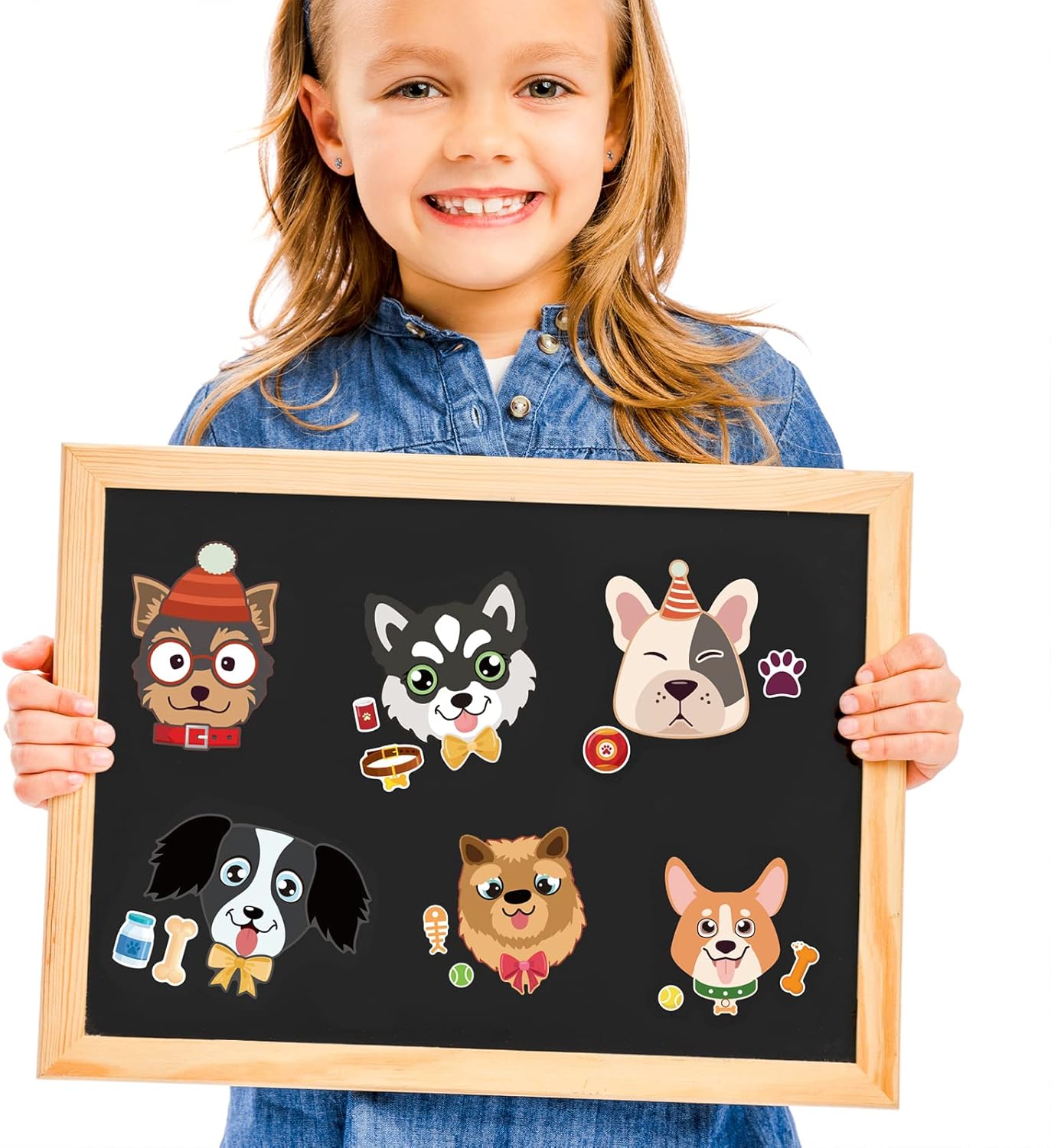 24 Sheets Cupcake Make a Face Sticker Sheets for Kids Todders Activities, Make Your Own Stickers for Kids Birthday Party Favor Supplies Craft