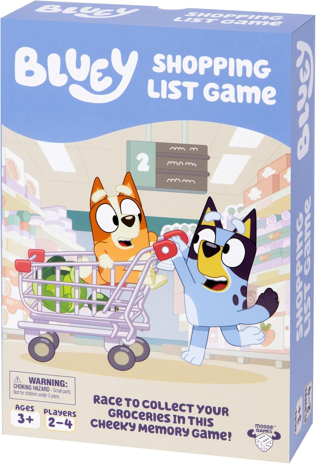 Bluey Fancy Restaurant Game, Join and Bingo as They Match Food Cards to Help Dad Prepare a Special Dinner for Mum, Serve up Fun While Building Memory and Matching Skills, Ages 3+, 2–4 Players