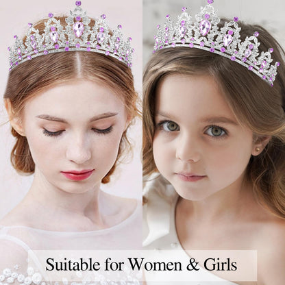 Atoden Green Birthday Crown and Sash Tiara for Women and Girls, Crystal Rhinestone Tiara for Birthday Party, Wedding, Quinceanera, Prom, Festival, EF8277