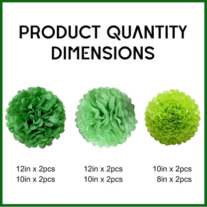 Pastel Tissue Paper Pom Poms Colorful Easter Macaron Kids Birthday Wedding Shower Tissue Flower Hanging Party Supplies(12pcs)